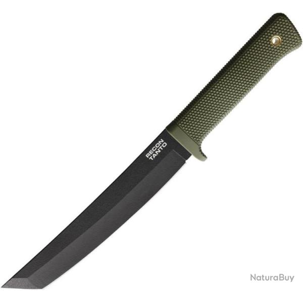 Couteau Cold Steel Tactical Recon Tanto OD Green Lame Acier SK-5 Manche Kray-Ex Etui CS49LRTODBK