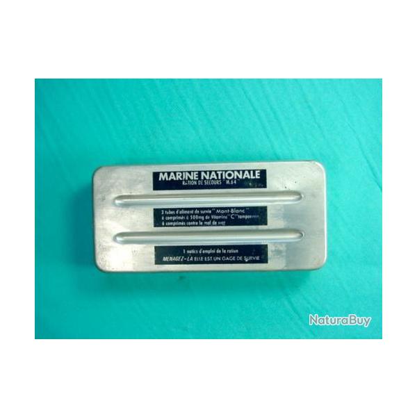 Ration de secours aluminium  M64 Marine Nationale