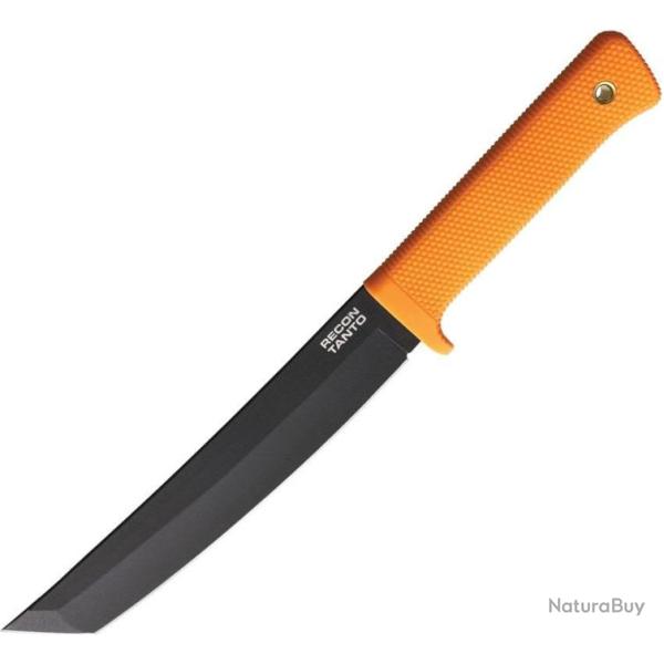 Couteau Cold Steel Tactical Recon Tanto Orange Lame Acier SK-5 Manche Kray-Ex Etui CS49LRTORBK