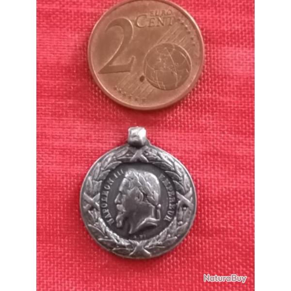 R�duction miniature m�daille expedition du Mexique Napol�on III 18mm "Reproduction"