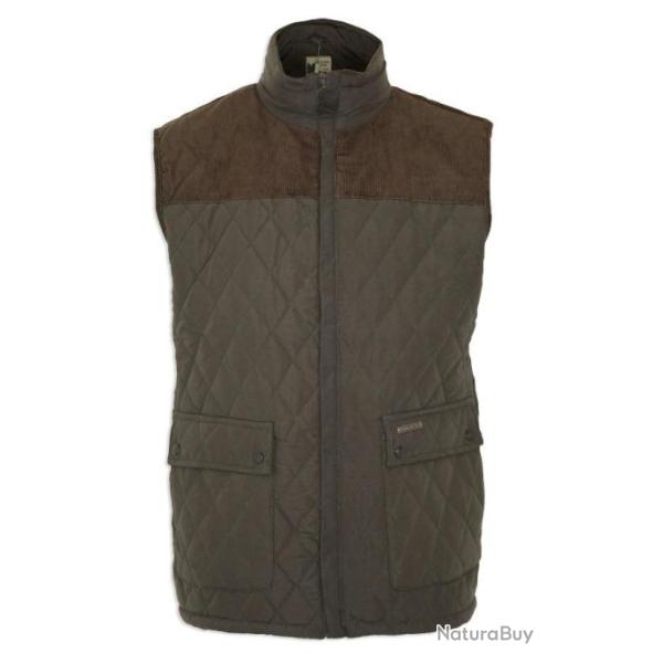 Gilet doubl� en polaire  Arundel pour homme olive