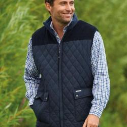 Gilet doubl&eacute; en polaire  Arundel pour homme Bleu