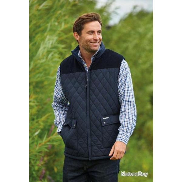 Gilet doubl� en polaire  Arundel pour homme Bleu