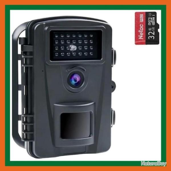 Camra de chasse 28MP + carte sd 32go - Noir - Livraison gratuite et rapide