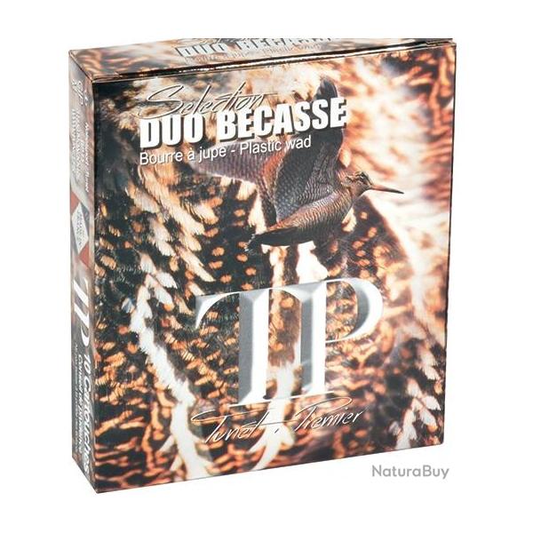 Cartouches TUNET TP DUO BECASSE CAL.12 36gr par 10 plombs 8 et 10 m�lang�s