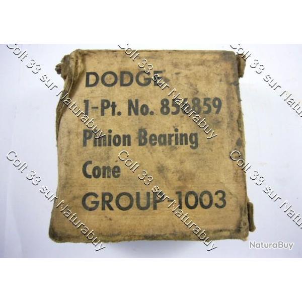 Roulement pignon d'attaque CC856859 Dodge wc Us ww2 Jeep willys Ford Gmc