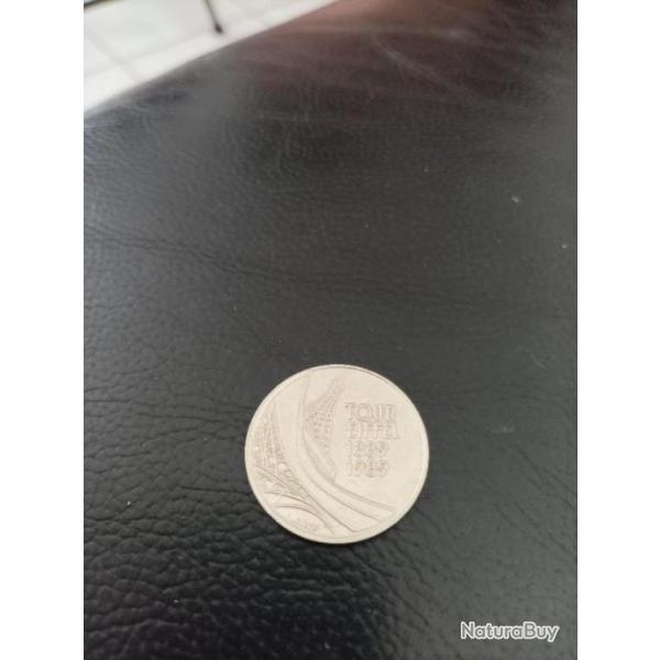 PI�CE 5 FRANCS COMM�MORATIVE CENTENAIRE TOUR EIFFEL (1889-1989).