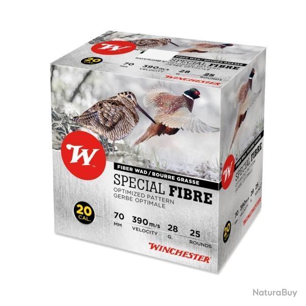 Munitions WINCHESTER spcial fibre cal.20/70 28g par 25