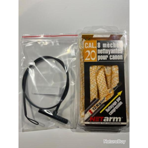 BAGUETTE 100 CM + BLISTER DE 8 MECHES NETARM ORANGE CALIBRE 20