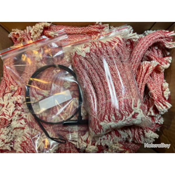 BAGUETTE + LOT DE 80 MECHES NETARM ROUGES CALIBRE 5,5 - 6 - 6,5 MM
