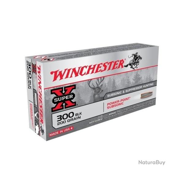 WINCHESTER CAL.300 BLACKOUT SUBSONIC 200gr PAR 20
