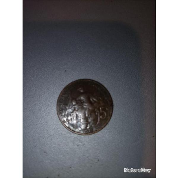 piece france 5 centimes dupuis 1916