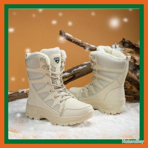 Bottes tactiques imperm�ables - Beige - Antid�rapantes - Livraison gratuite et rapide