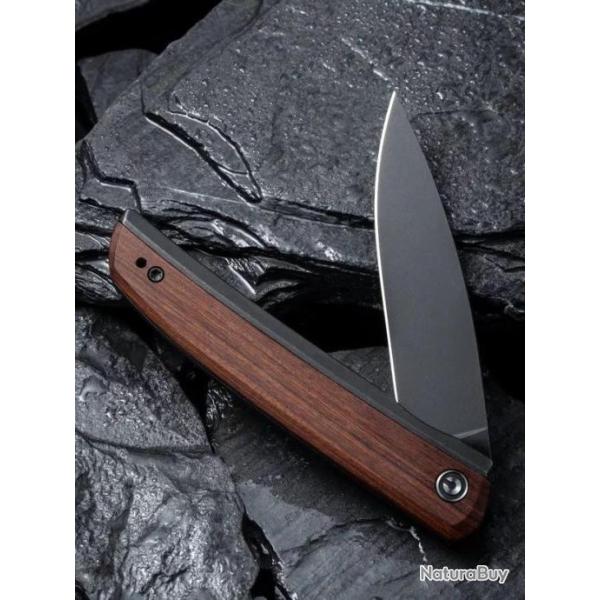 Couteau CIVIVI Savant Manche Cuibourtia Lame Acier 14C28N IKBS Framelock Clip CIVC20063B1