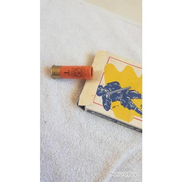 boite cartouche ancienne mgm  chevrotine  cal 12