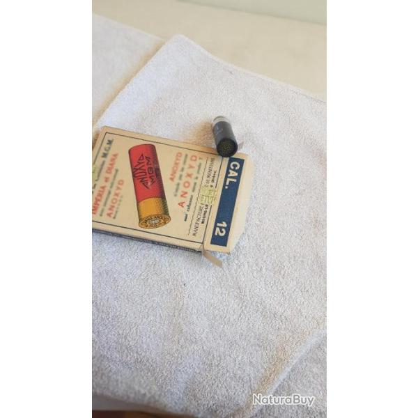 boite cartouche ancienne mgm   cal 12  plomb  no 9