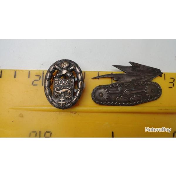 Insignes & document 507 RCC....