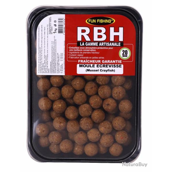 Rbh Boilies 800gr moule ecrevisse 24