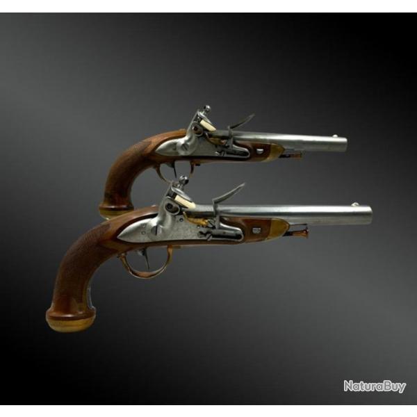 Paire de Pistolet d'officier mod�le 1816 - XIX�me si�cle - France