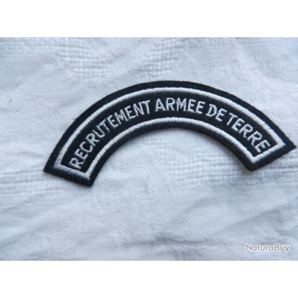 insigne badge militaire d'�paule - recrutement arm�e de terre