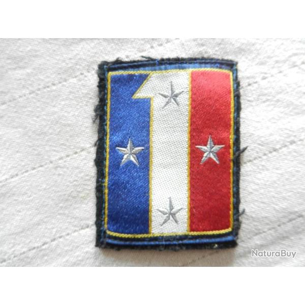 insigne tricolore  en tissus militaire r�gimentaire