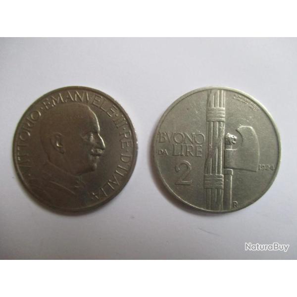 Pi�ce de monnaie 1924 Italie