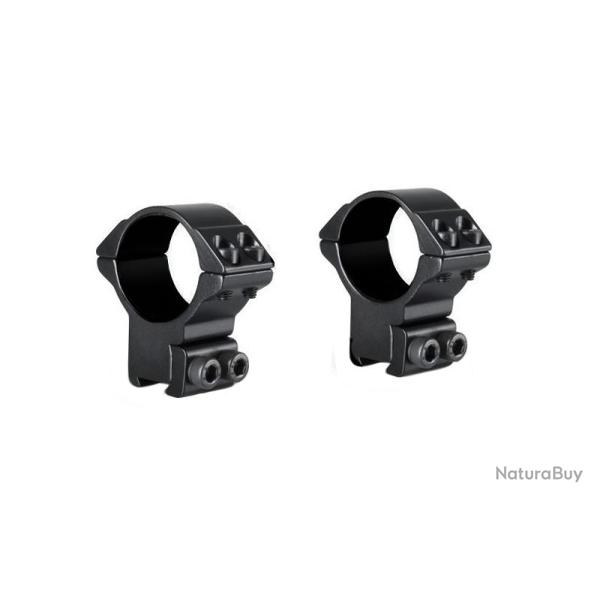 Colliers de montage Match - Aluminium- profil medium 30mm Hawke
