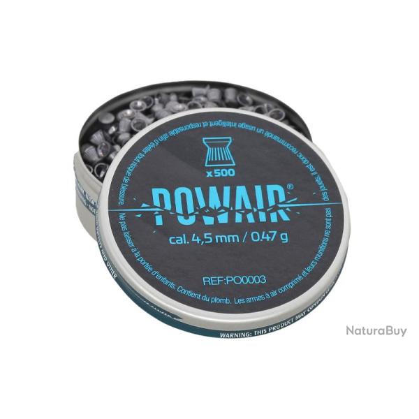 Plombs plats 4.5mm Powair