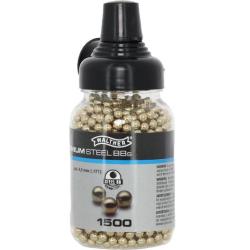 Bouteille de 1500 billes d'acier dor&eacute;es 4.5mm BBs Walther