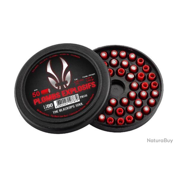 Plombs Explosifs The Black Ops Soul t�te plate 4.5mm