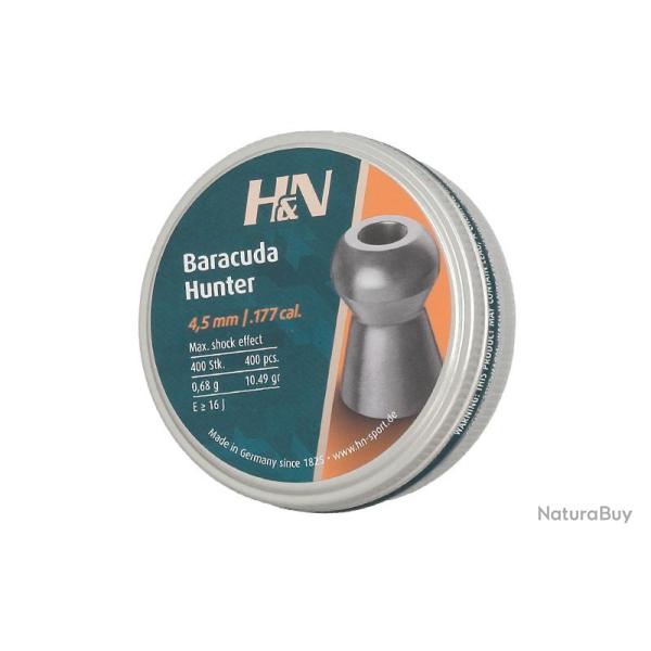 Plombs H&N BARACUDA HUNTER 4.5mm par 400