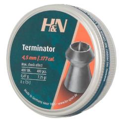 Plombs H&N TERMINATOR 4.5mm par 400