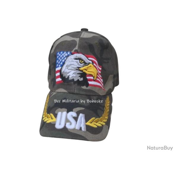 Casquette militaire type base-ball usa - Taille unique -- 100% coton