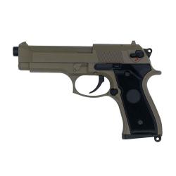 R&eacute;plique airsoft M9 AEP TAN &Eacute;lectrique (Cyma)