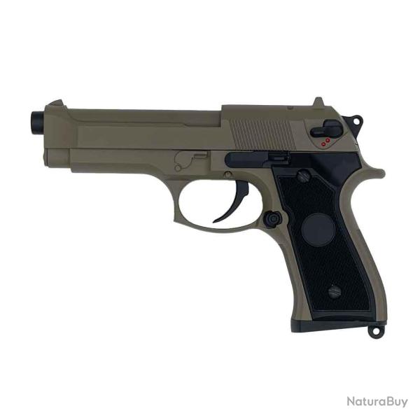 R�plique airsoft M9 AEP TAN �lectrique (Cyma)
