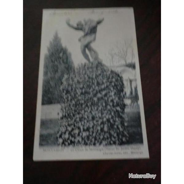 CP  dpt  45   MONTARGIS  STATUE DU JARDIN  DURZY