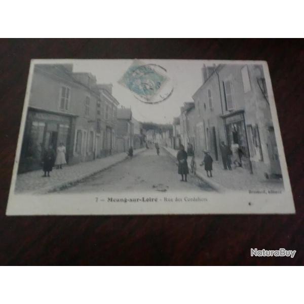 CP  dpt  45 MEUNG SUR LOIRE RUE DES CORDELIERS