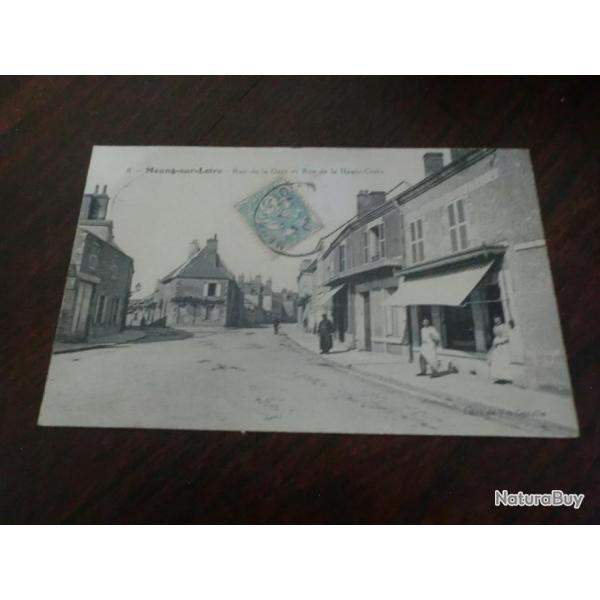 CP  dpt  45 MEUNG SUR LOIRE RUE DE LA GARE  ET RUE HAUTE CROIX
