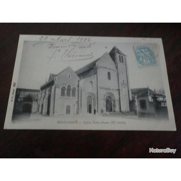 CP  dpt  45  BEAUGENCY EGLISE NOTRE DAME