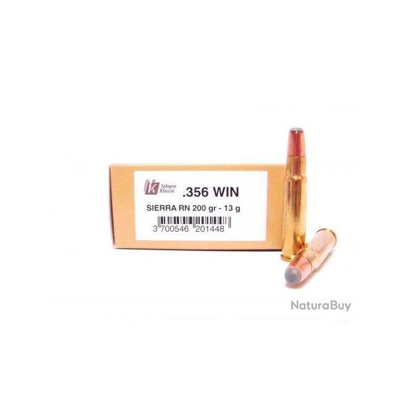 Munitions SOLOGNE 356 Win Sierra RN 200gr - 13g x20