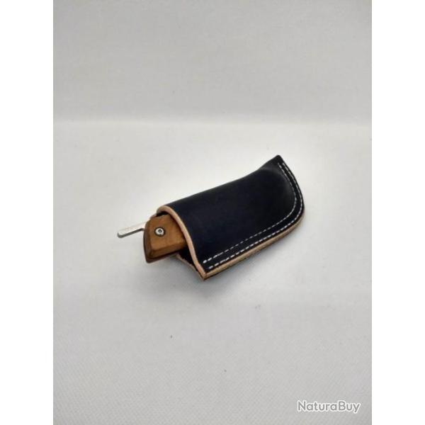 Etuis cuir pour couteau pliant noir