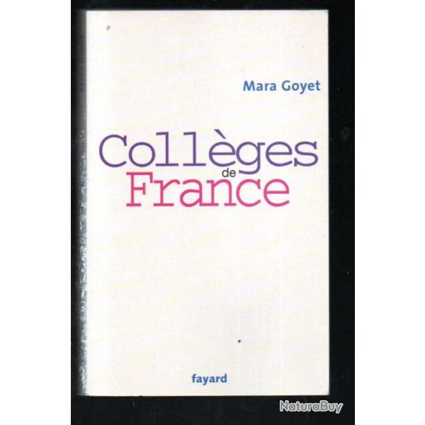 collges de france de mara goyet grand format