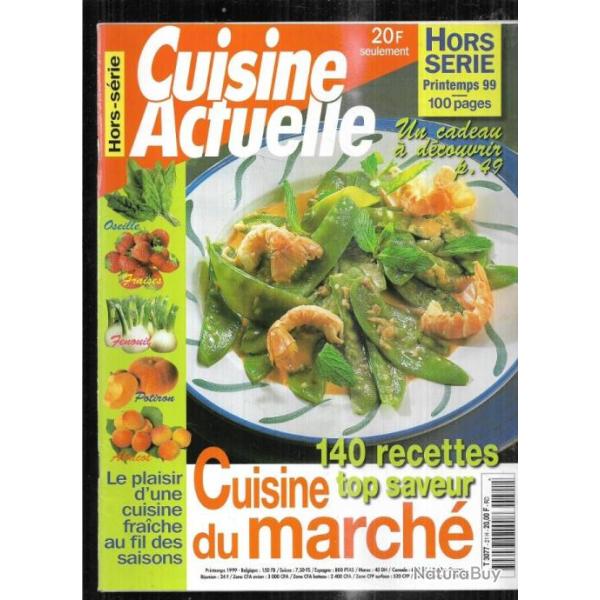 cuisine actuelle hors-s�rie 1999, tartes sal�es , tourtes, pizzas, et cuisine du march�
