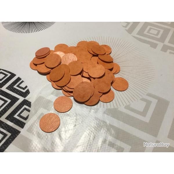 LOT DE 100 CARTONS LISSES JAUNES DE CALIBRE 20