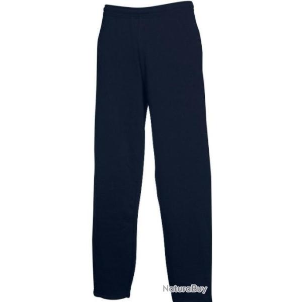 Bas de Jogging Molleton� Homme Marine bas Droit taille �lastique Neuf M/ L/XL /XXL/XXXL