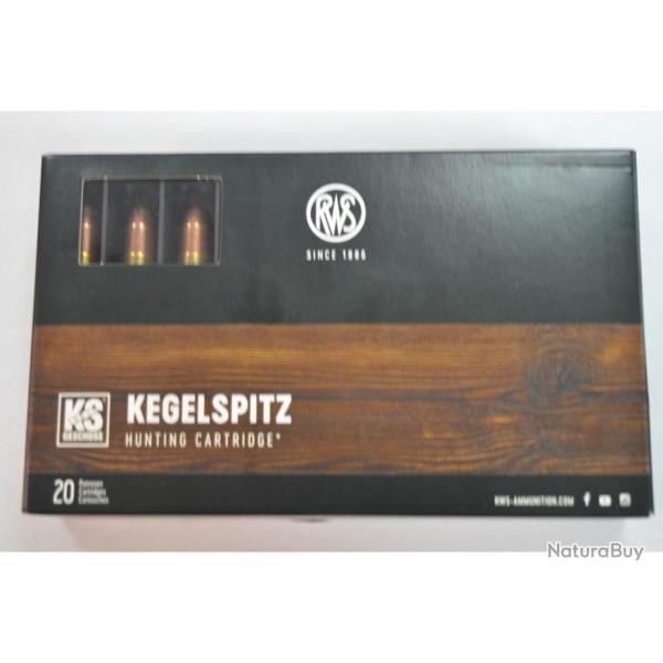 1 BOITE DE 20 BALLES RWS 9.3X62 KS 16G/ 247 GR  NEUVE