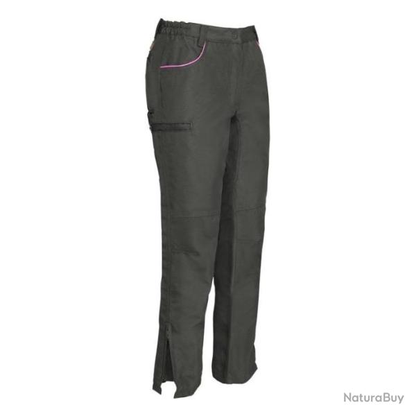 PANTALON FUSEAU FEMME DE CHASSE  PERCUSSION STRONGER  KAKI - TAILLE 38