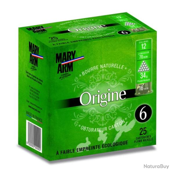 Cartouches ORIGINE DE MARY ARM Cal.12 BG