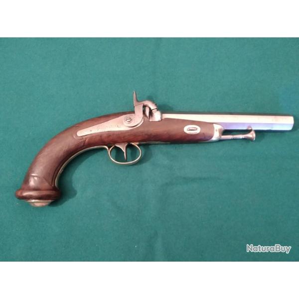 Pistolet  percussion d'officier italien vers 1845.
