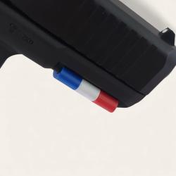 Clips Couvre-Rail pour Glock FRANCE Bleu Blanc Rouge